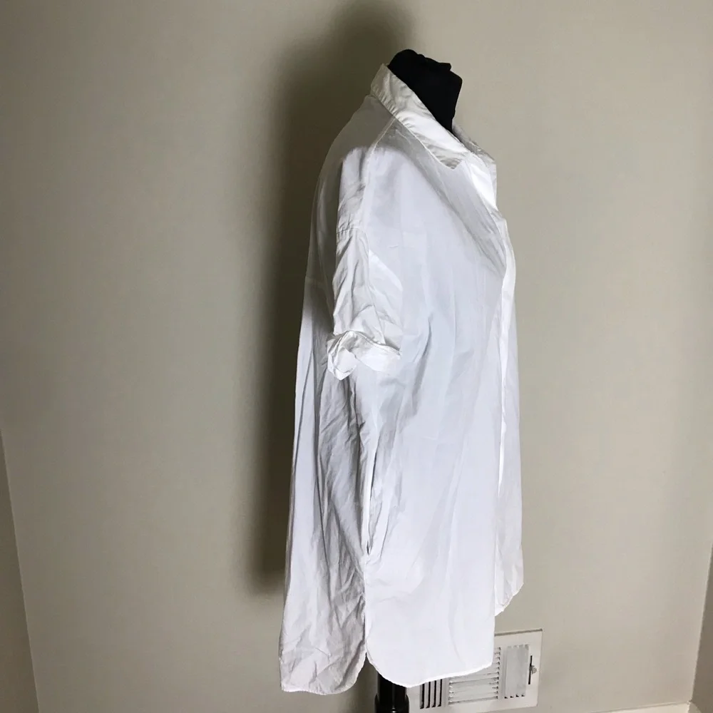Zara White Short-sleeve Dress - Picture 2 of 6